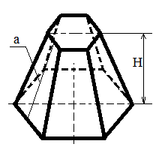 Regular truncated pyramid
