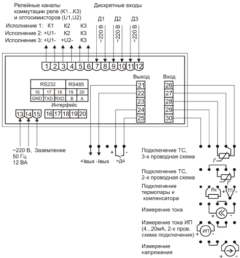 Схема электрическая соединений ИРТ 5501