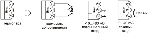 Подключение датчиков температуры к Термодат-08М3