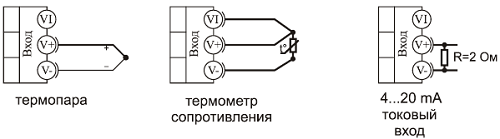 Подключение датчиков температуры к Термодат-10И5