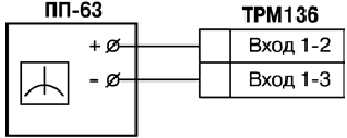 Схема подключения потенциометра ПП-63 при юстировке ТРМ136