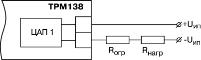 Схема соединения ЦАП с нагрузкой